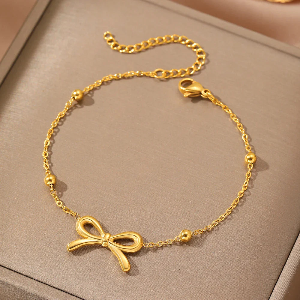Cute Bow Chain Bracelet