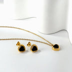 Heart Charm Earring & Necklace