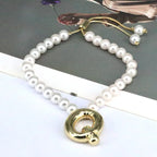 Pearl Balloon Initial Bracelets