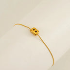 Dainty Bubble Initial Bracelets