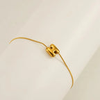 Dainty Bubble Initial Bracelets