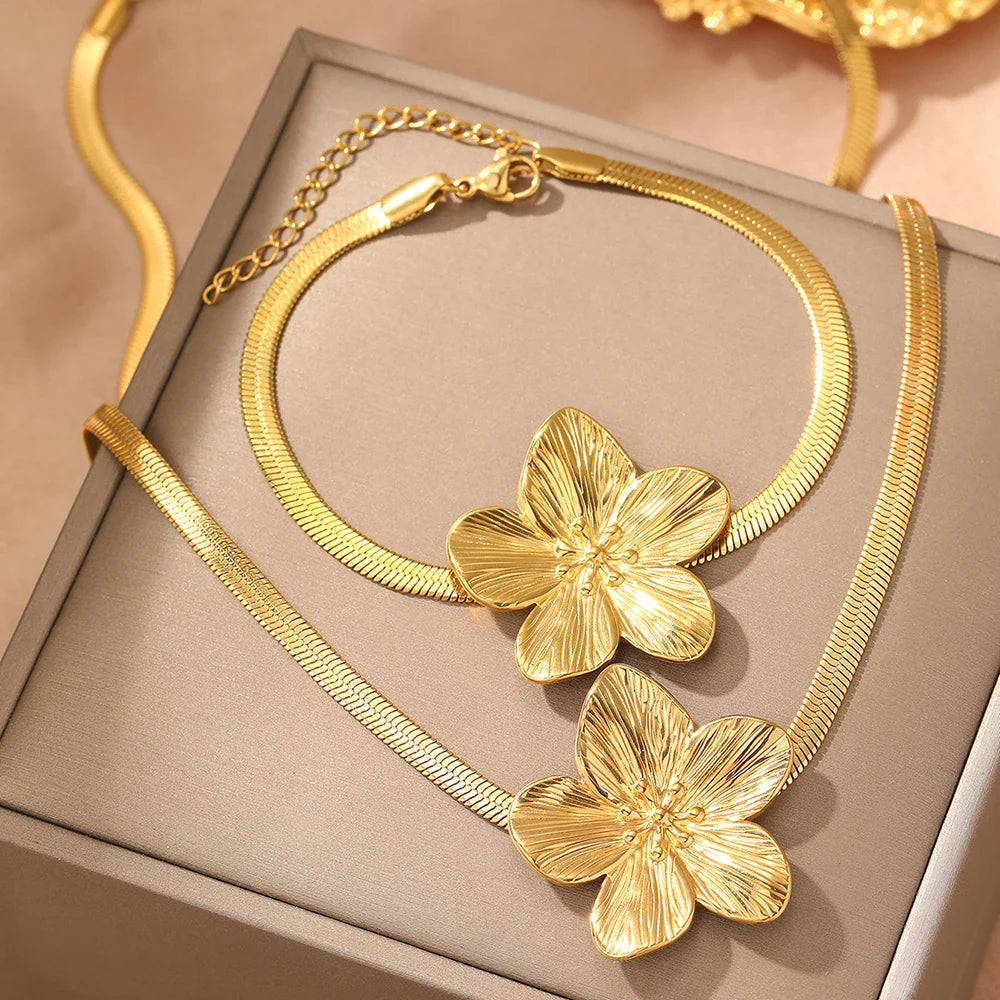 Flower Jewelry Set