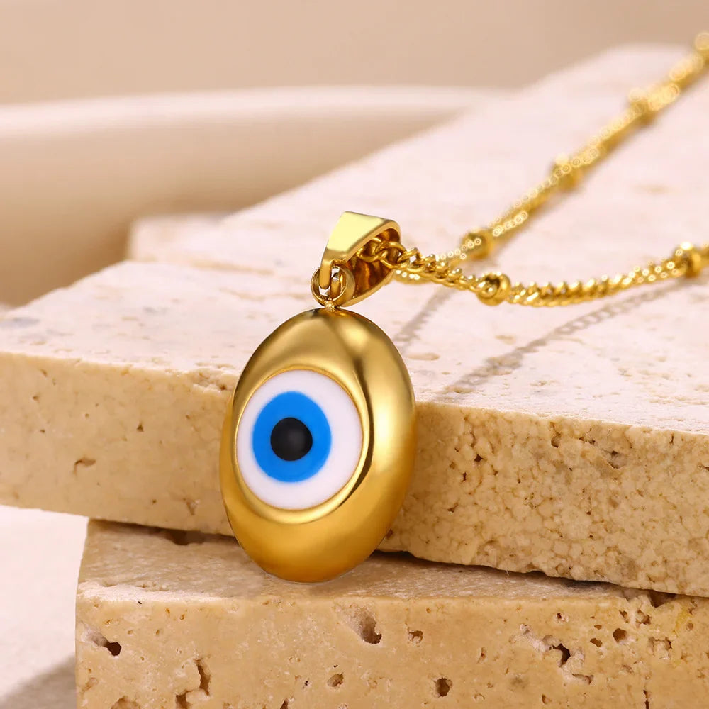Modern Evil Eye Necklace