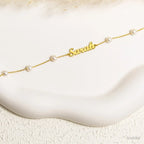 Custom Name Pearl Bracelet