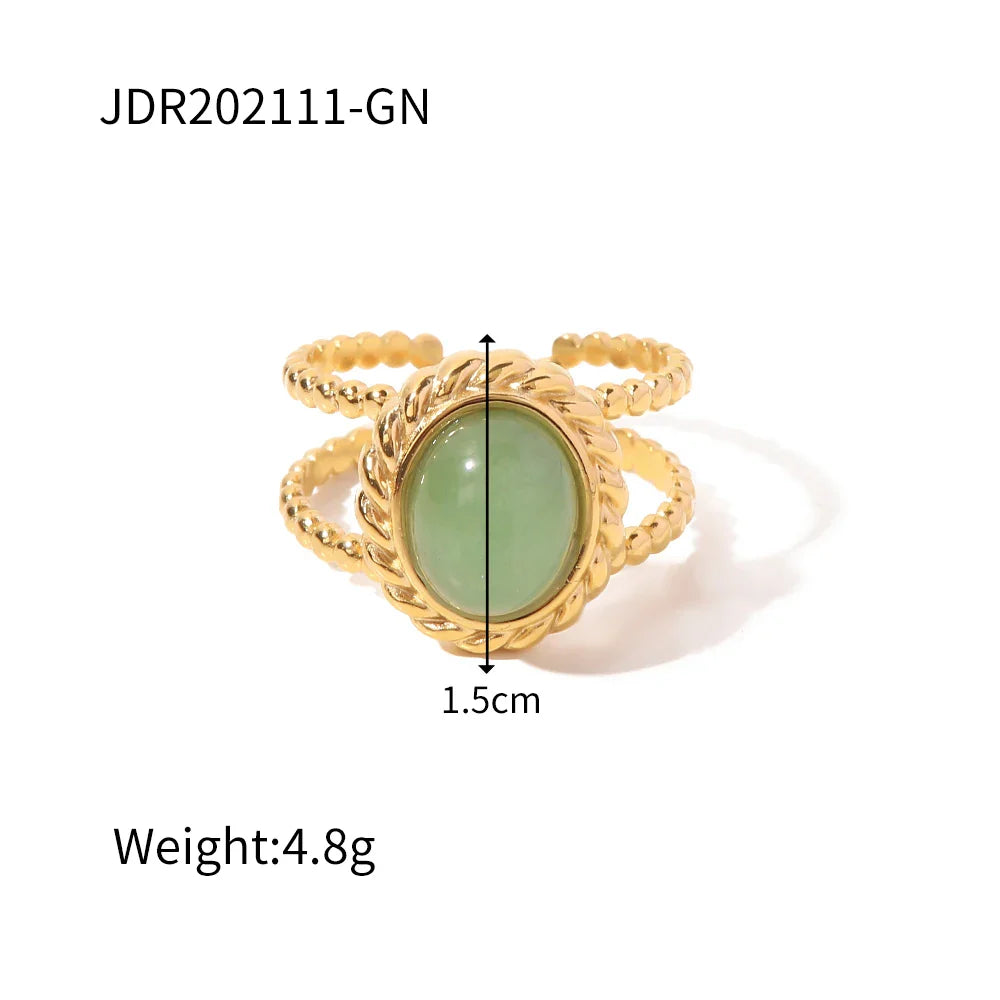 Retro Stone Rings