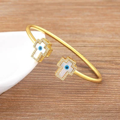 Open Evil Eye Bangles