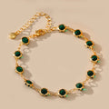 18k Dark Inlaid Crystal Bracelet