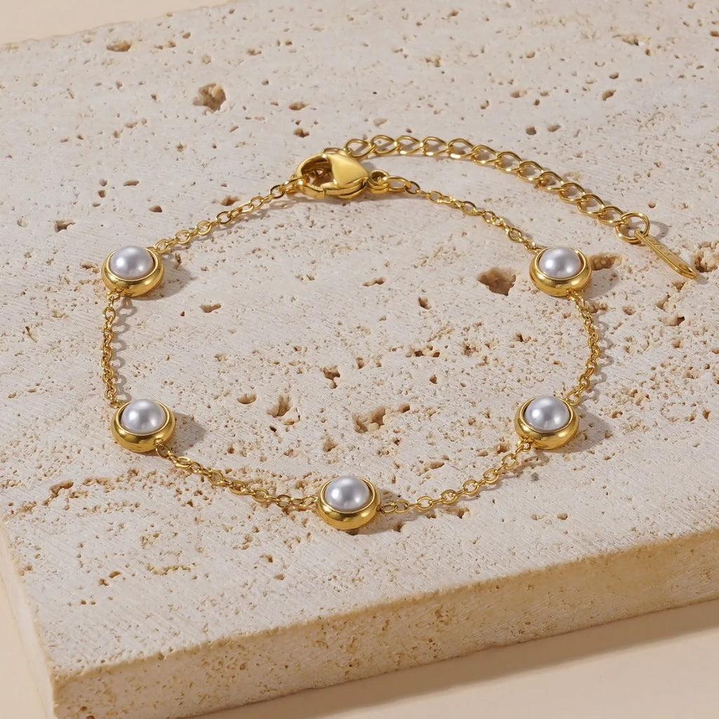 Pearl Button Jewelry Set