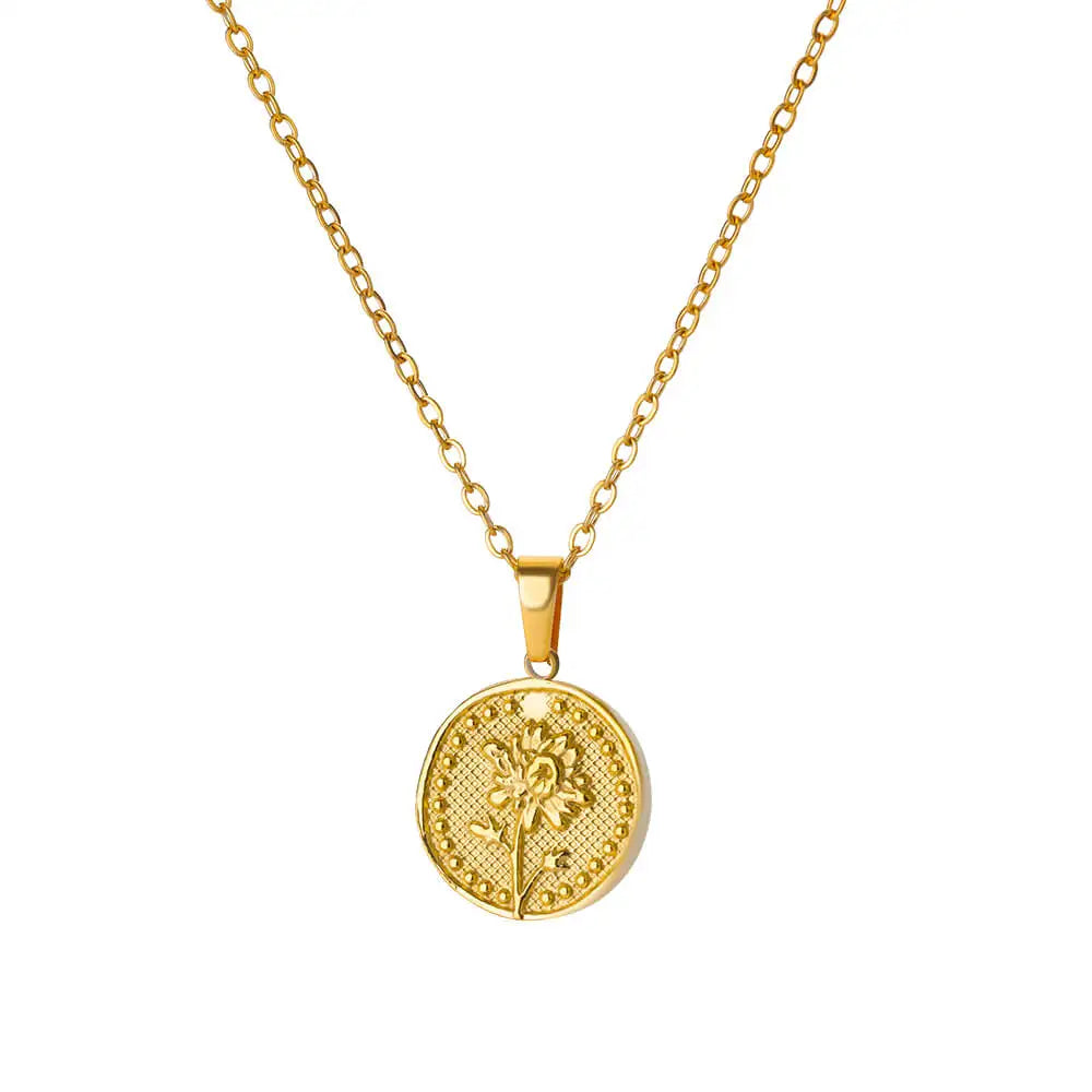 Dainty Birth Flower Necklace