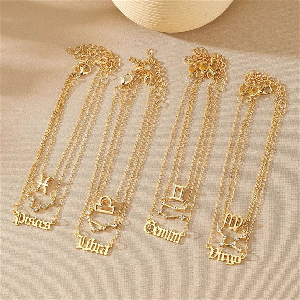 3PC Zodiac Anklets