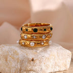 18k Vintage Pearl Rings