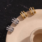 18k J-Shaped Earrings