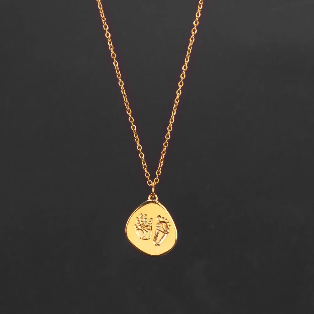 Foot & Hand Print Necklace