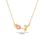 Crystal Tulip Necklace