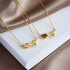 Crystal Tulip Necklace