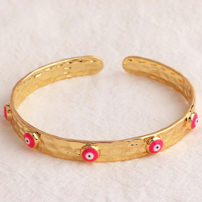 18k Evil Eye Indian Bangles