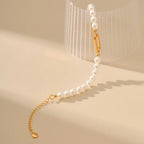 18k Pearl Hoop Bracelet