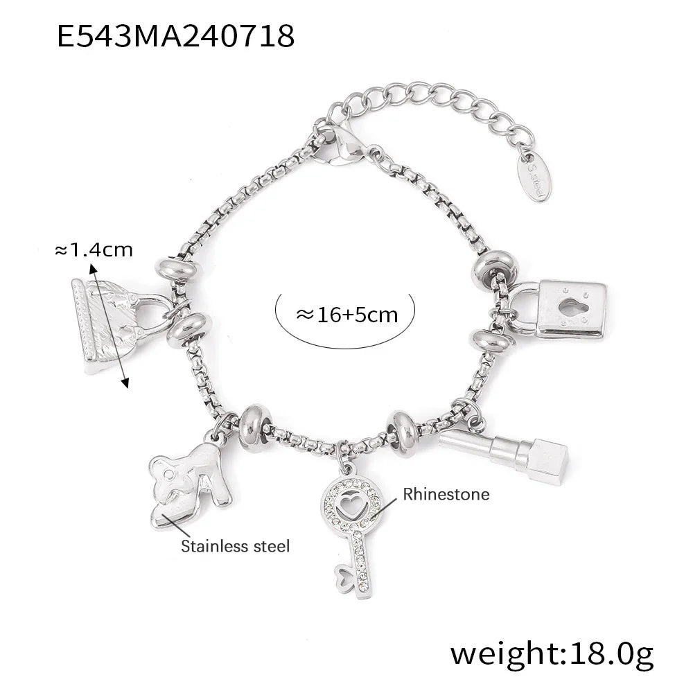 Lock Charm Bracelets