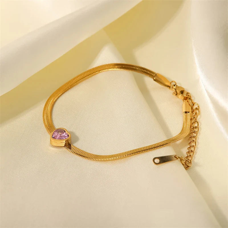 18k Heart Bracelet
