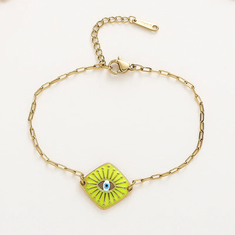 Simple Boho Evil Eye Bracelet