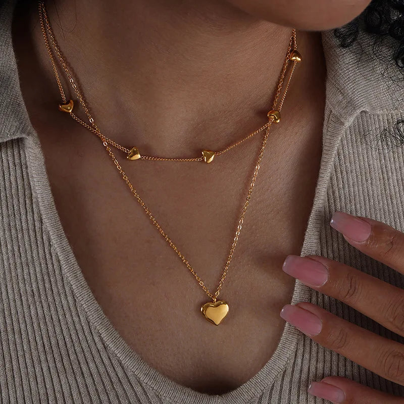 Double Layered Lovers Necklace