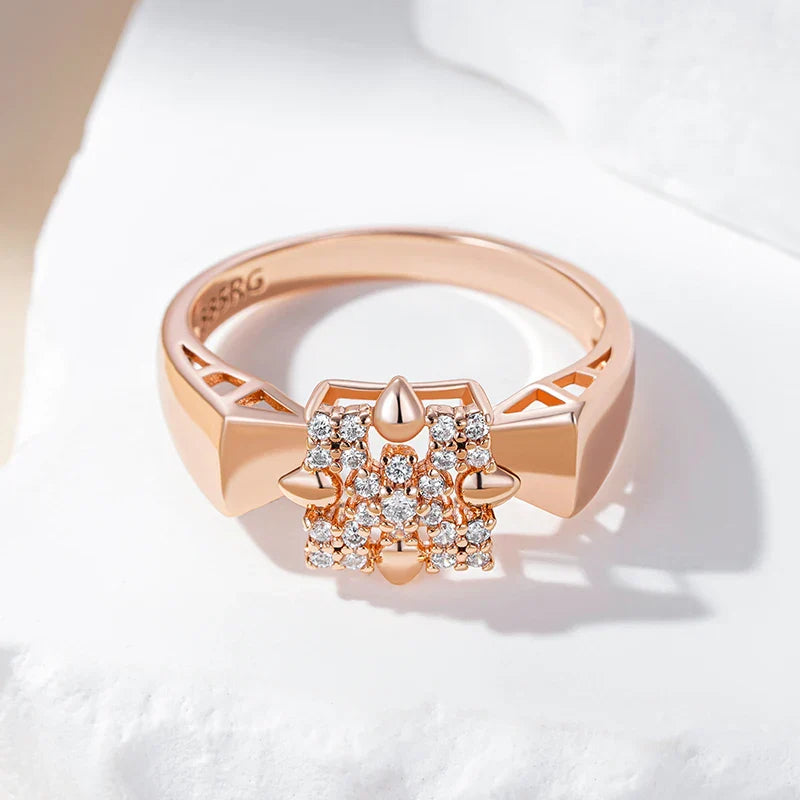 Floral Square Ring