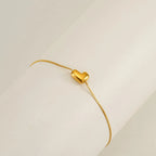 Dainty Bubble Initial Bracelets