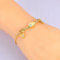 Evil Eye Cable Charm Bracelet