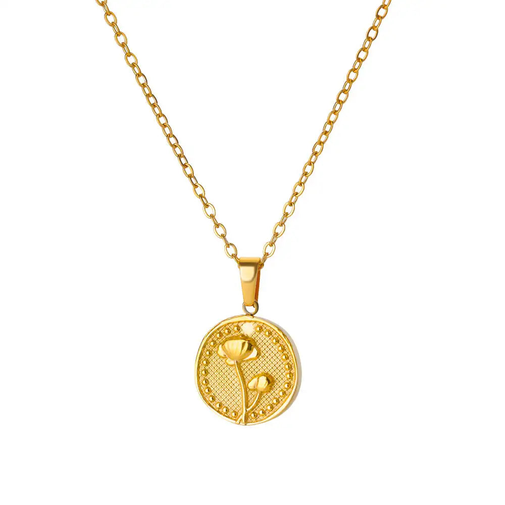 Dainty Birth Flower Necklace