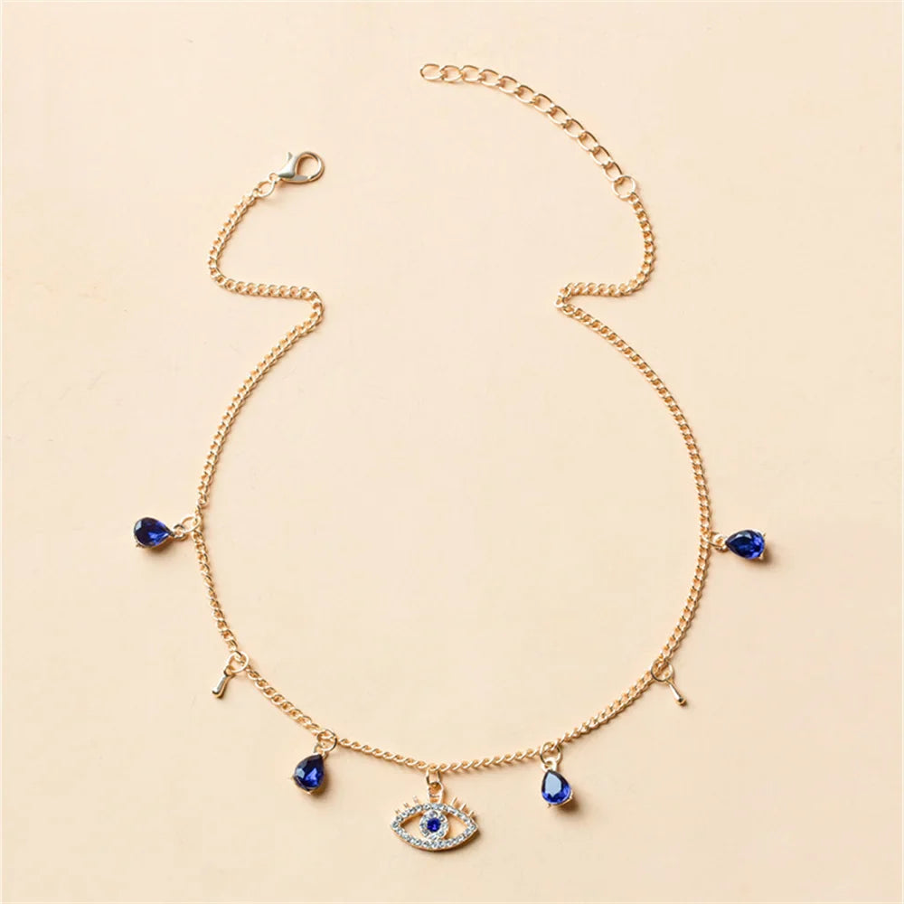 Evil Eye Tear Drop Choker