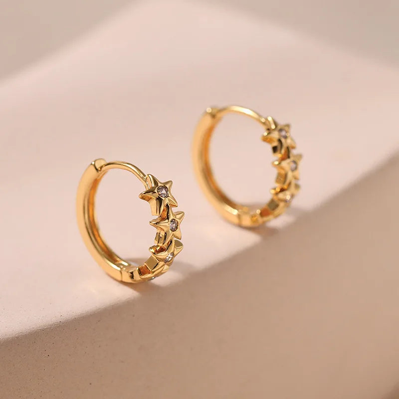 Inlaid Star Earrings