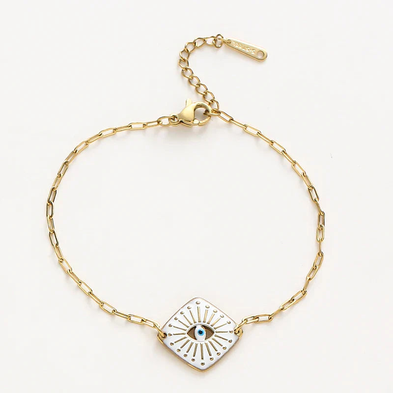Simple Boho Evil Eye Bracelet