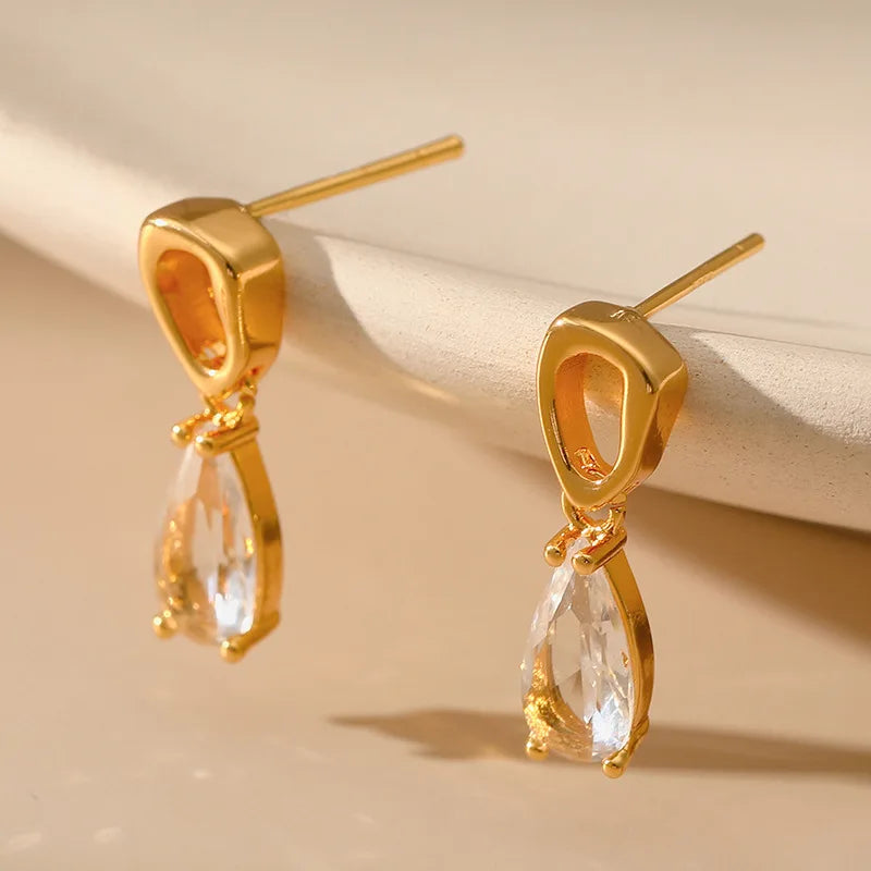 Water Drop Crystal Earrings