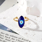 Open Evil Eye Shape Rings