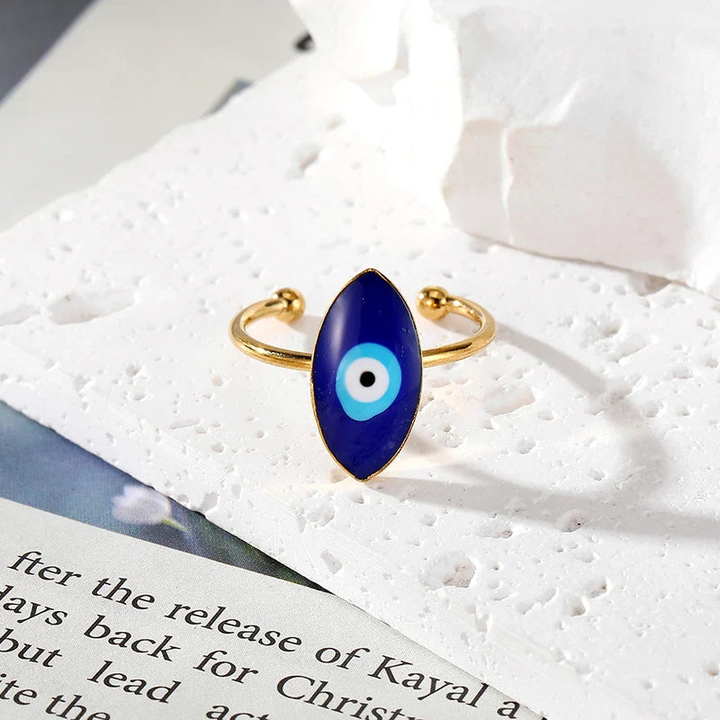 Open Evil Eye Shape Rings