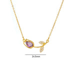 Crystal Tulip Necklace