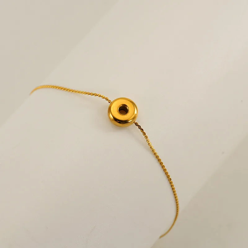 Dainty Bubble Initial Bracelets