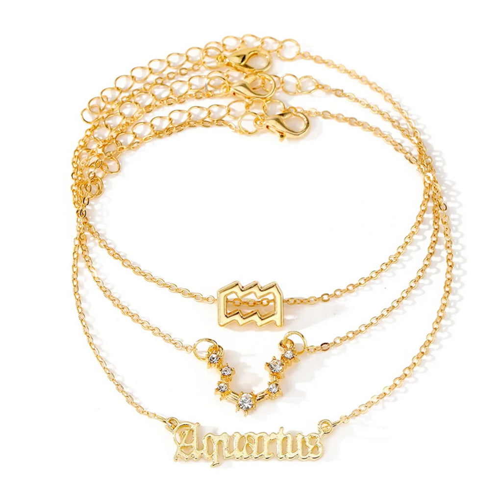 3PC Zodiac Anklets