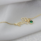 Birthstone & Flower Bracelet