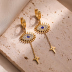Vintage Evil Eye Drop Earrings