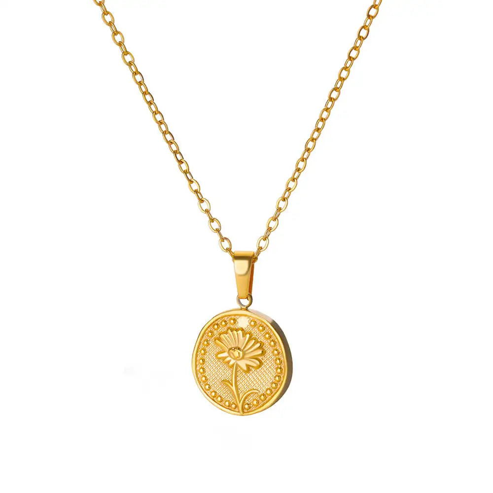 Dainty Birth Flower Necklace
