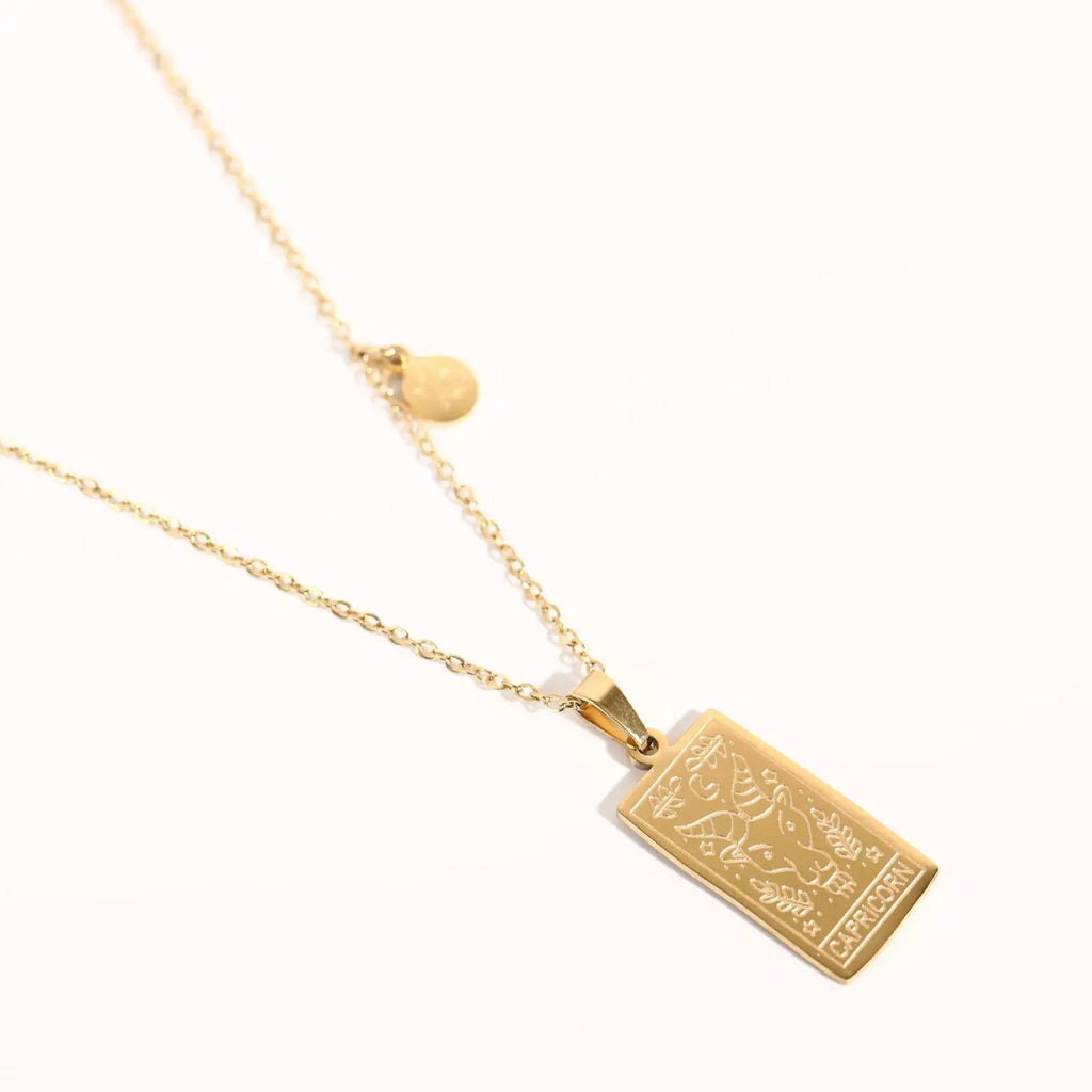 Vintage Zodiac Tarot Necklace