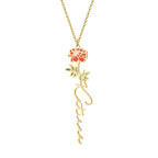 Birth Flower Name Necklace