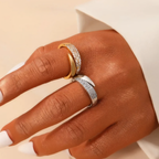 18k Elegant Curve Ring