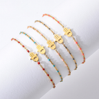 Dainty Boho Evil Eye Hand Bracelet